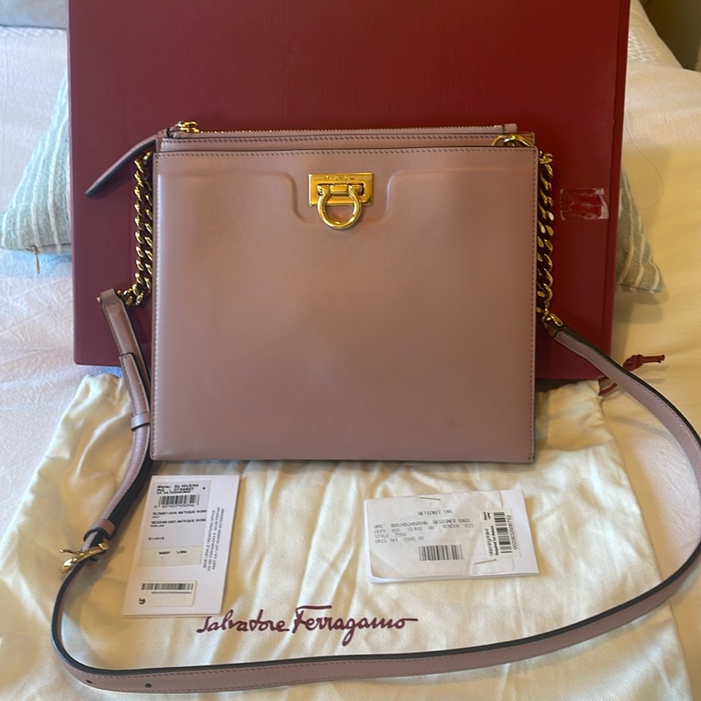 Salvatore Ferragamo Pink Crossbody Bag